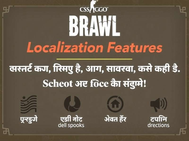 Hindi language menu options Bharat CSGO Brawl localization features